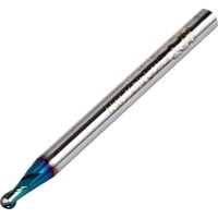 Ball Nose End Mill for Hardened Steel 3mm Diameter 2 Flute F-NaNo Coated 65HRC