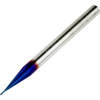 Long Neck Ball Nose End Mill 0.6mm Dia 2mm Neck Length 50mm Long 68HRC