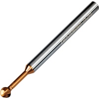 ELP2F-04020050R1 2mm Diameter 1mm Radius Lollipop Cutter 2 Flute Front and Back Profile End Mill 50mm Long 55HRC