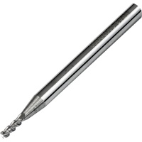EPA3-04010075 3 Flute Carbide End Mill for Aluminium 1mm Diameter 75mm Long Polished Flute