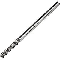 EPA3-06060150 3 Flute Carbide End Mill for Aluminium 6mm Diameter 150mm Long Polished Flute