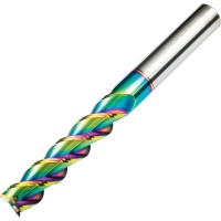 EPA3-20200150DLC 3 Flute Carbide End Mill for Aluminium 20mm Diameter 150mm Long Polished Flute