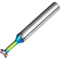 ETS-08080060-1.0DLC T-Slot Cutter 8mm Diameter 1mm Wide 60mm Long 4 Flute Solid Carbide DLC Coated Aluminium Series