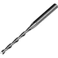 2.5mm Diameter 2 Flute Up Cut Carbide Router - Slot Drill for Wood, MDF etc. 22mm Flute Length