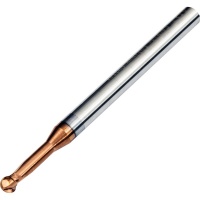 3mm Diameter 1.5mm Radius Lollipop Cutter 2 Flute Undercutting End Mill 50mm Long 58HRC