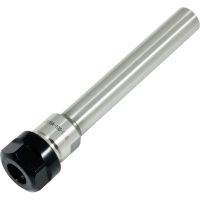 Straight Shank Collet Chuck with Hexagon Nut for ER11 Collets 12mm Dia Shank 100mm Shank Length