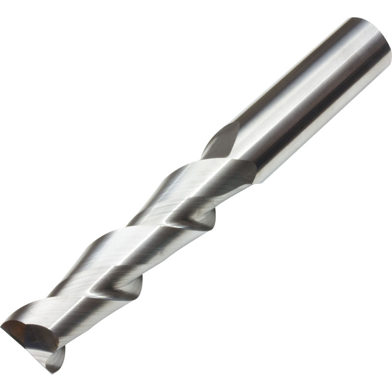 End Mill for Aluminium 8mm Diameter 2 Flute 75mm Long Uncoated Micro