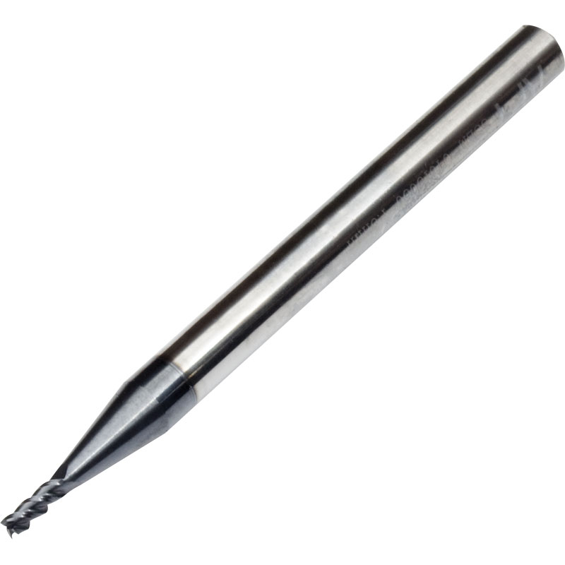 3 Flute End Mill for General Use 1mm Diameter AlTiN Coated Carbide
