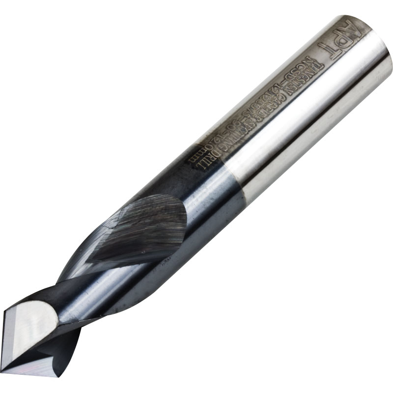 thumbnail image 2 of 2-Pack 1/4 X 3/4 X 2-1/2 120° Solid Carbide Spot Drill - 2 Flute AlTiN Coated 2 of 5