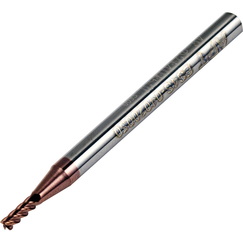 4 Flute Carbide End Mill for Stainless 1.5mm Diameter AlTiCrN Coated