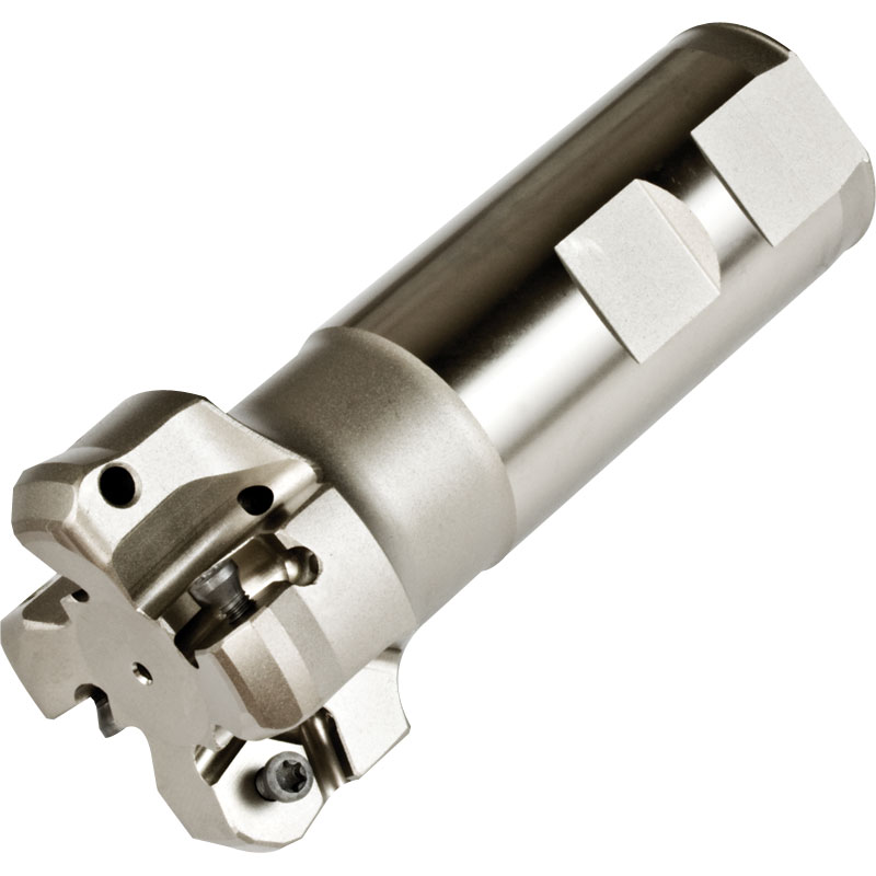 End Mill for HNKU Inserts 40mm diameter 110mm long 4 teeth 32mm weldon shank Associated