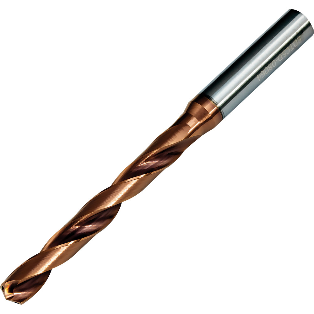 EDTC5D16155 15.5mm Through Coolant Carbide Drill 16mm Shank 83mm Flute