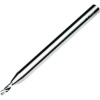 0.5mm 1 Flute End Mill for Plastic Acrylic PVC Non-ferrous Metals