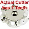 A-SOKU15-100-R07 Milling Cutter for SOKU 1505 Inserts 100mm diameter 7 Teeth
