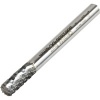 Carbide Burr 3mm Diameter 14mm Head Length Double Cut Cylinder With End Cut