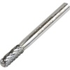 Carbide Burr 6mm Diameter 16mm Head Length Double Cut Ball Nose Cylinder