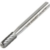 Carbide Burr 6mm Diameter 16mm Head Length Single Cut Ball Nose Cylinder