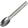 Carbide Burr 16mm Diameter 25mm Head Length Single Cut Oval