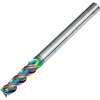 6mm Diameter Variable Helix Carbide End Mill for Aluminium DLC Coated 75mm Long
