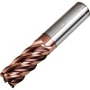 6mm Dia 0.5mm Corner Radius 5 Flute Variable Helix Angle High Performance Carbide End Mill