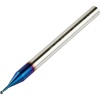 Long Neck Ball Nose End Mill 0.8mm Dia 4mm Neck Length 50mm Long 68HRC