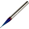 Long Neck End Mill 0.6mm Dia with 0.1mm Corner Rad 2mm Neck Length 50mm Long 68HRC