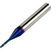 Long Neck End Mill 1.5mm Dia with 0.2mm Corner Rad 8mm Neck Length 50mm Long 68HRC