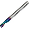 1/8'' Diameter 1 Flute Carbide End Mill for Plasics Acrylic PVC 6mm Flute Length DLC Coated