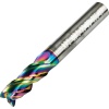 4mm Diameter U Groove Carbide End Mill for Aluminium DLC Coated