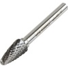 Carbide Burr 8mm Diameter 20mm Head Length Double Cut Ball Nose Tree