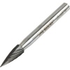 Carbide Burr 6mm Diameter 18mm Head Length Single Cut Pointed Tree