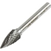 Carbide Burr 10mm Diameter 20mm Head Length Double Cut Pointed Tree