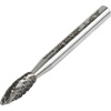 Carbide Burr 3mm Diameter 8mm Head Length Double Cut Flame