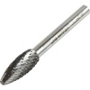 Carbide Burr 10mm Diameter 25mm Head Length Double Cut Flame