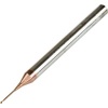 Long Neck Ball Nose Carbide Cutter 0.4mm Dia 6mm Neck Length 50mm Long 55HRC