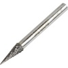 Carbide Burr 3mm Diameter 11mm Head Length Double Cut Cone